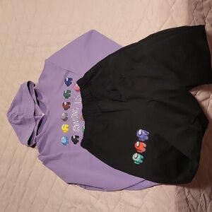 THOMBASE, AMONG US Girls hoddie with pants.